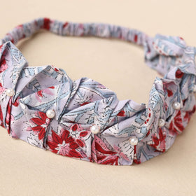  Handmade Cotton Elastic Pearl Headband