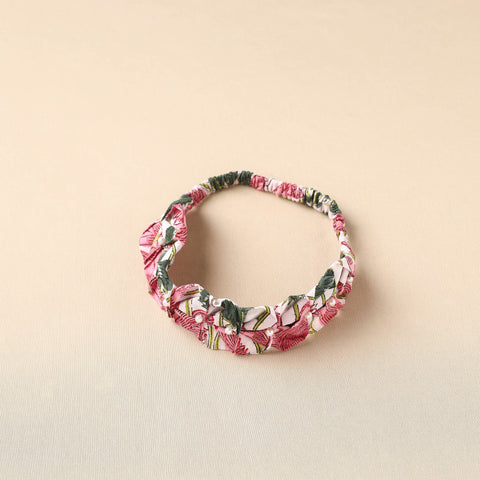  Handmade Cotton Elastic Pearl Headband