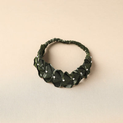  Handmade Cotton Elastic Pearl Headband