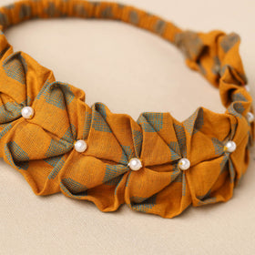  Handmade Cotton Elastic Pearl Headband