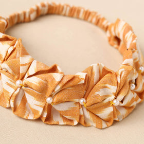  Handmade Cotton Elastic Pearl Headband