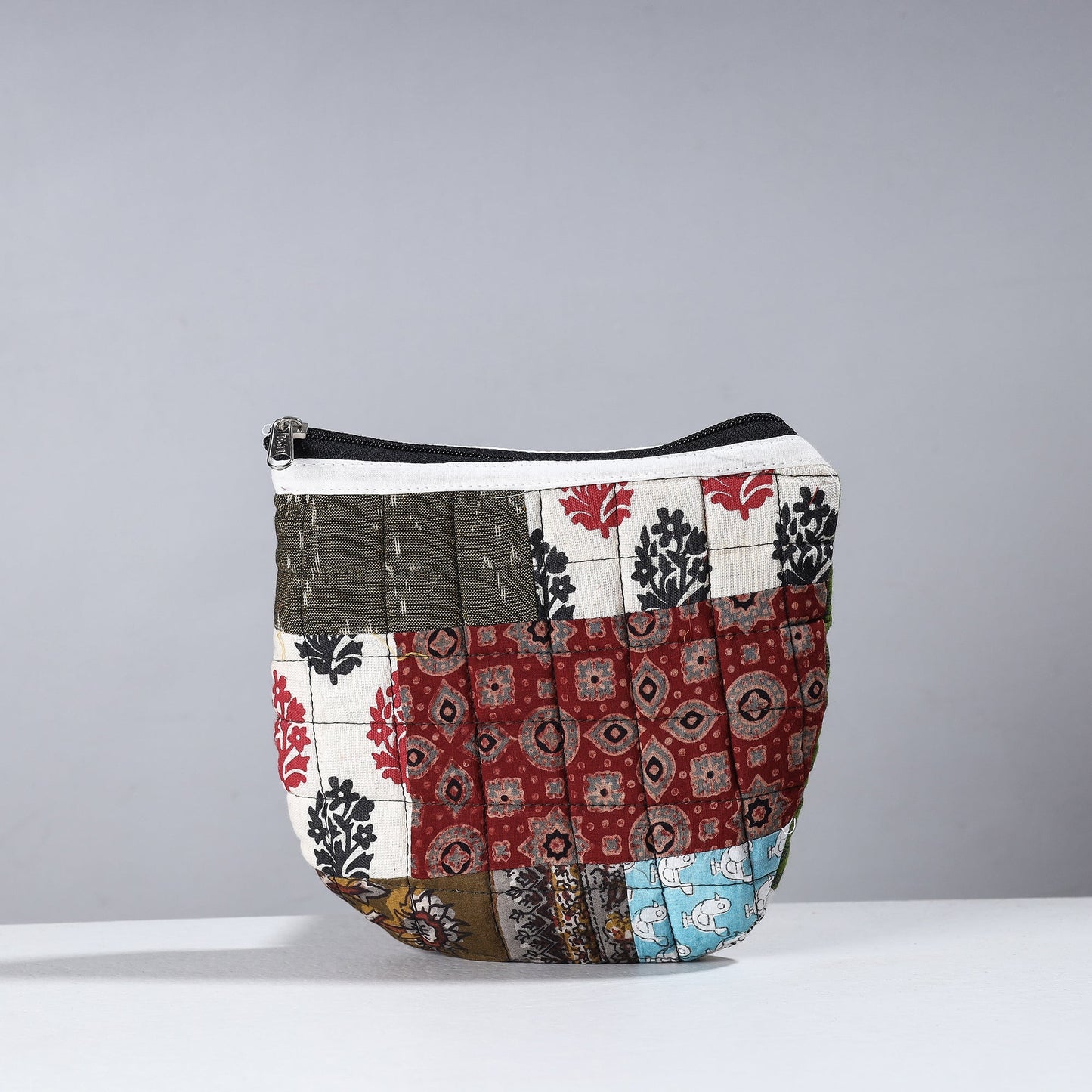  Handmade Cotton Fabric Quilted Patchwork Utility Pouch 