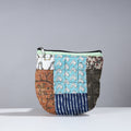  Handmade Cotton Fabric Quilted Patchwork Utility Pouch 