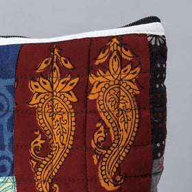  Handmade Cotton Fabric Quilted Patchwork Utility Pouch 