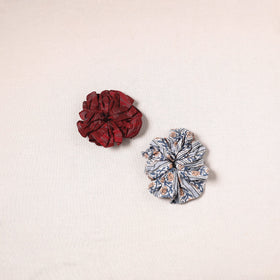 Handmade cotton rubber bands/scrunchies (set of 2) 23