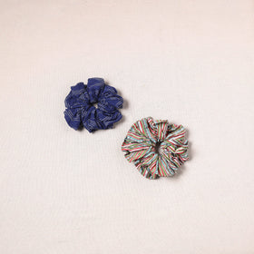 Handmade cotton rubber bands/scrunchies (set of 2) 46