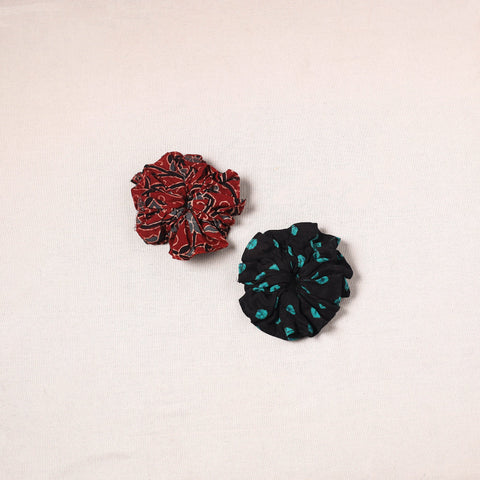 Handmade cotton rubber bands/scrunchies (set of 2) 47