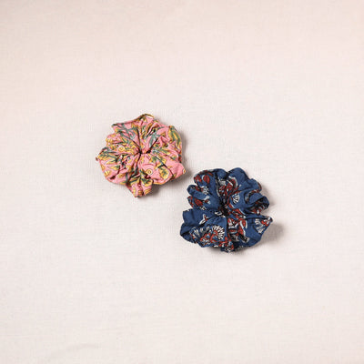 Handmade cotton rubber bands/scrunchies (set of 2) 48