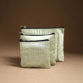 Handcrafted Multipurpose Cotton Utility Pouch Set 