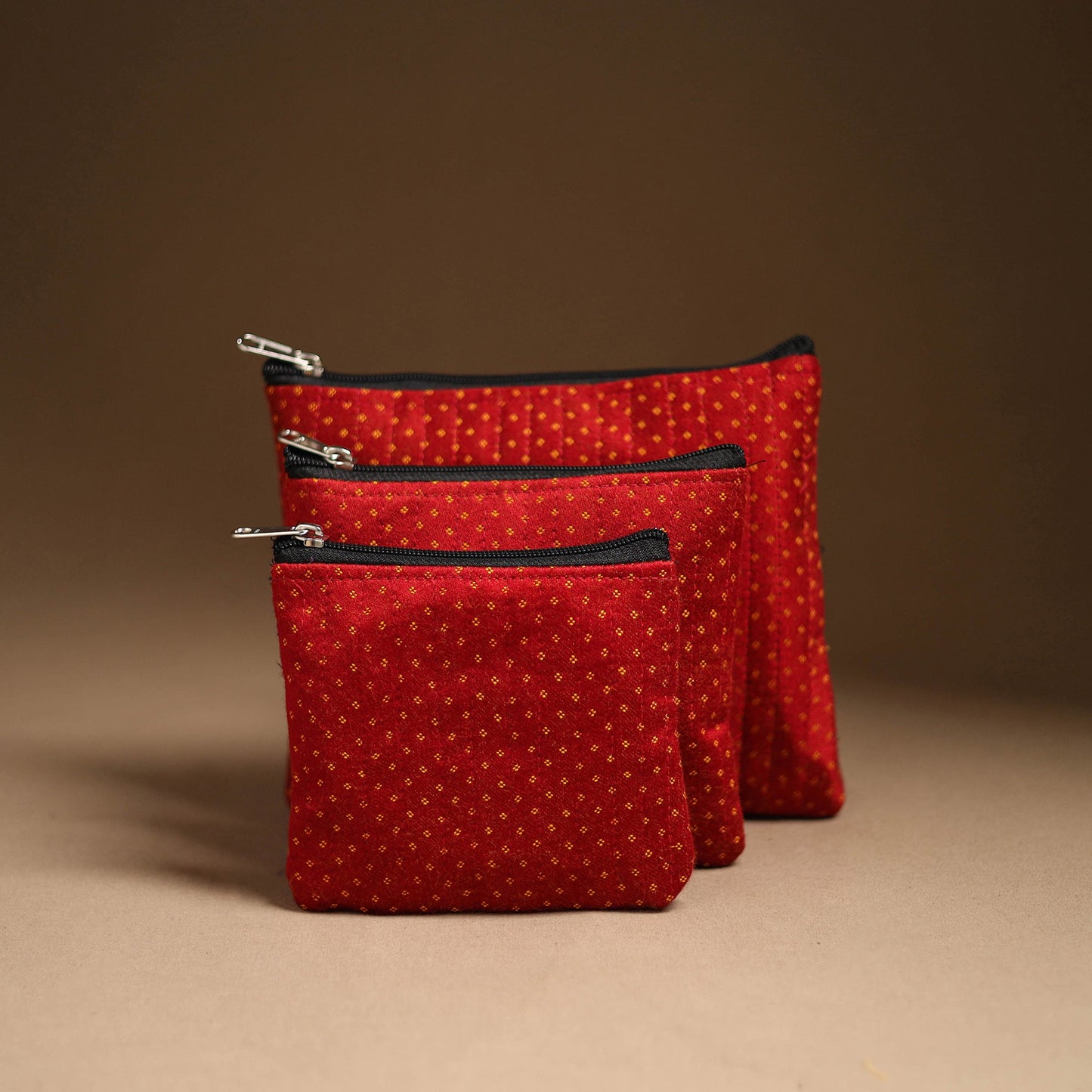 Handcrafted Multipurpose Cotton Utility Pouch Set 