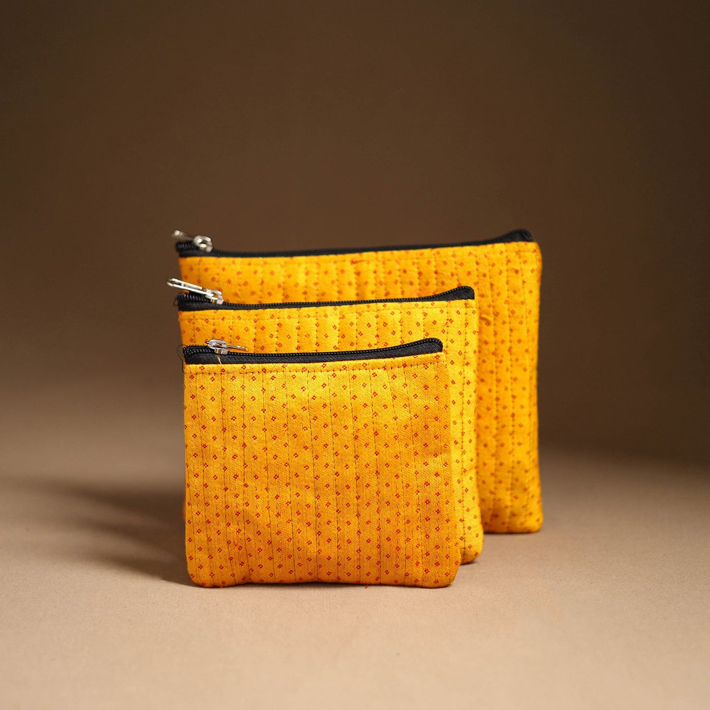 Handcrafted Multipurpose Cotton Utility Pouch Set 