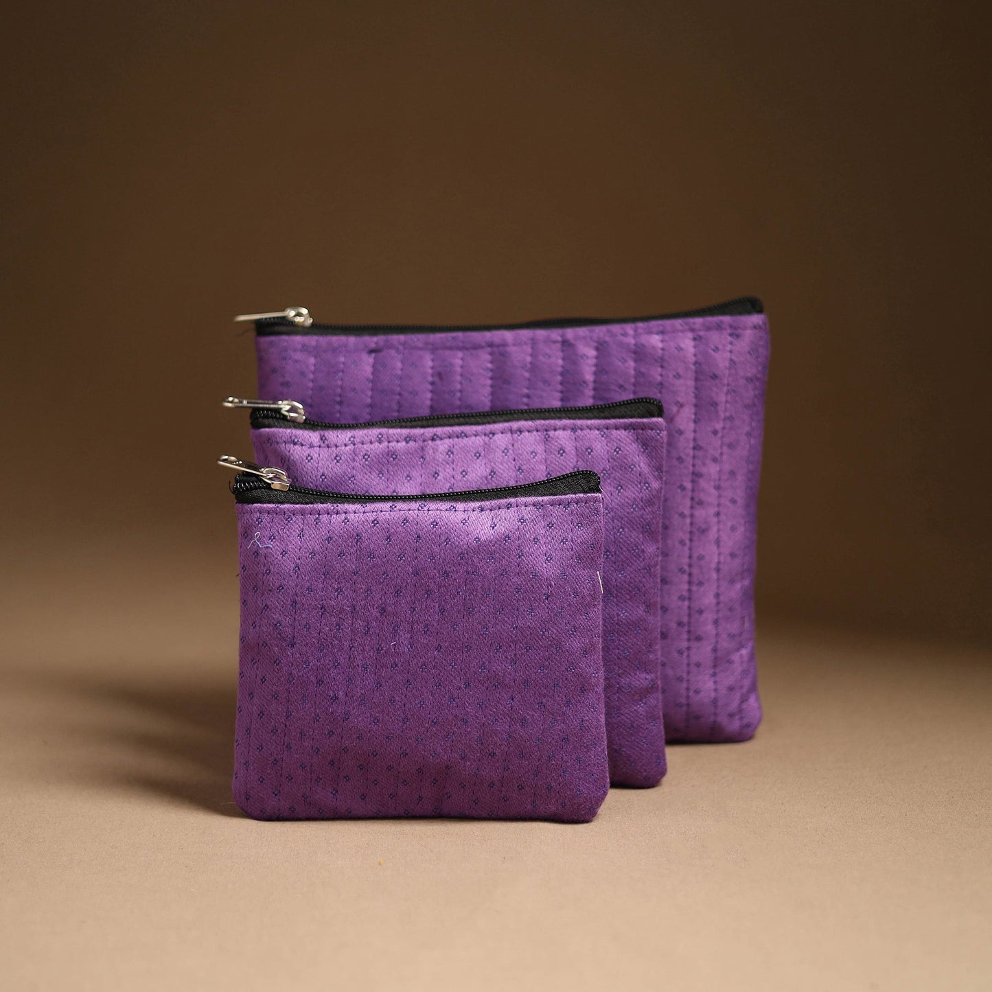 Handcrafted Multipurpose Cotton Utility Pouch Set 