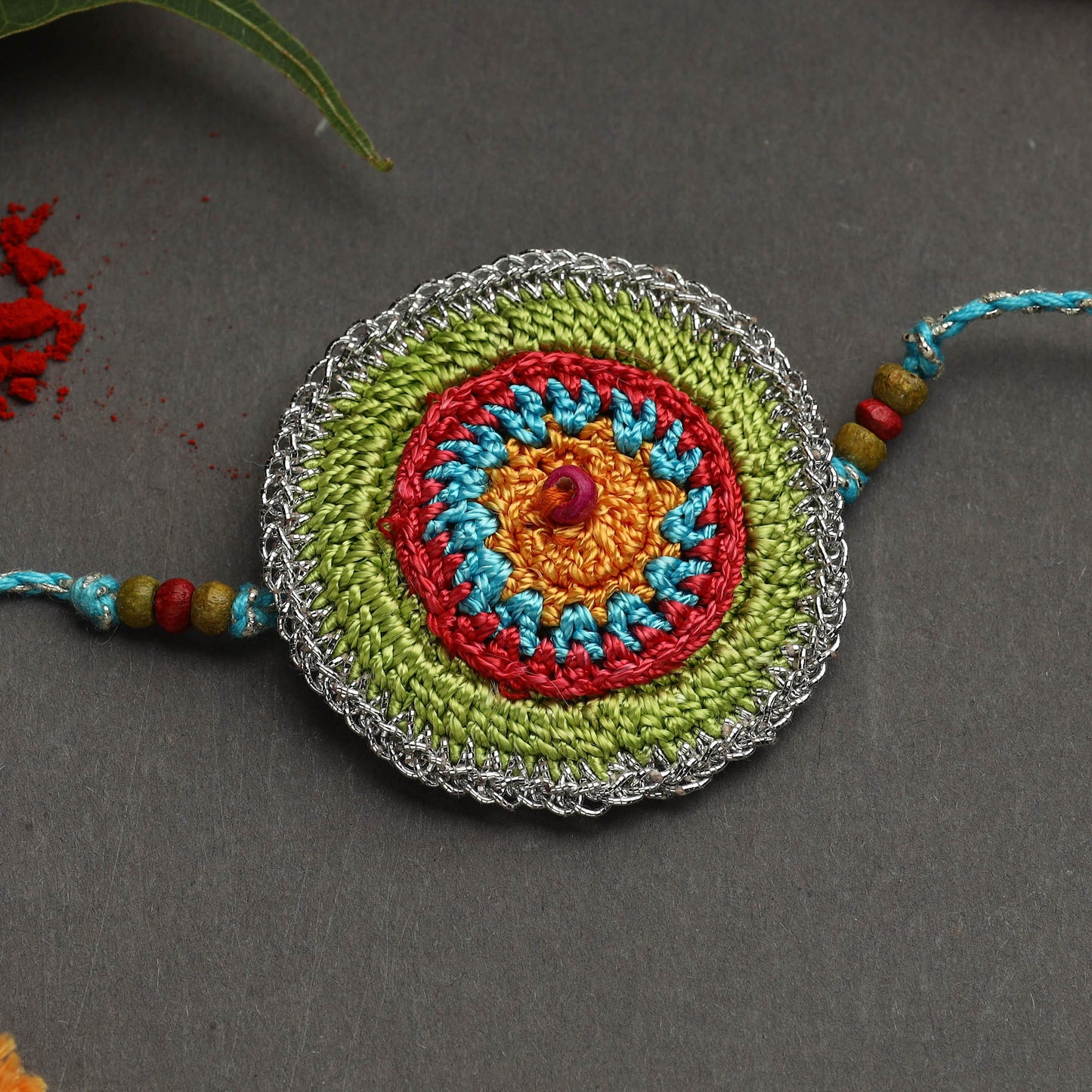 Handmade crochet rakhi by samoolam - handcrafted