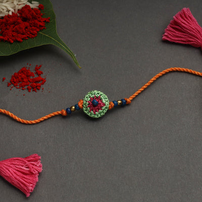 Handmade crochet rakhi by samoolam - handcrafted