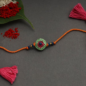 Handmade crochet rakhi by samoolam - handcrafted