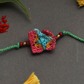 Buy Handmade Recyclable Crochet Rakhi Online at iTokri.com