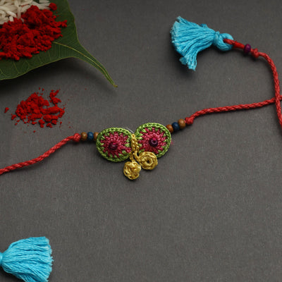 Handmade crochet rakhi by samoolam - handcrafted