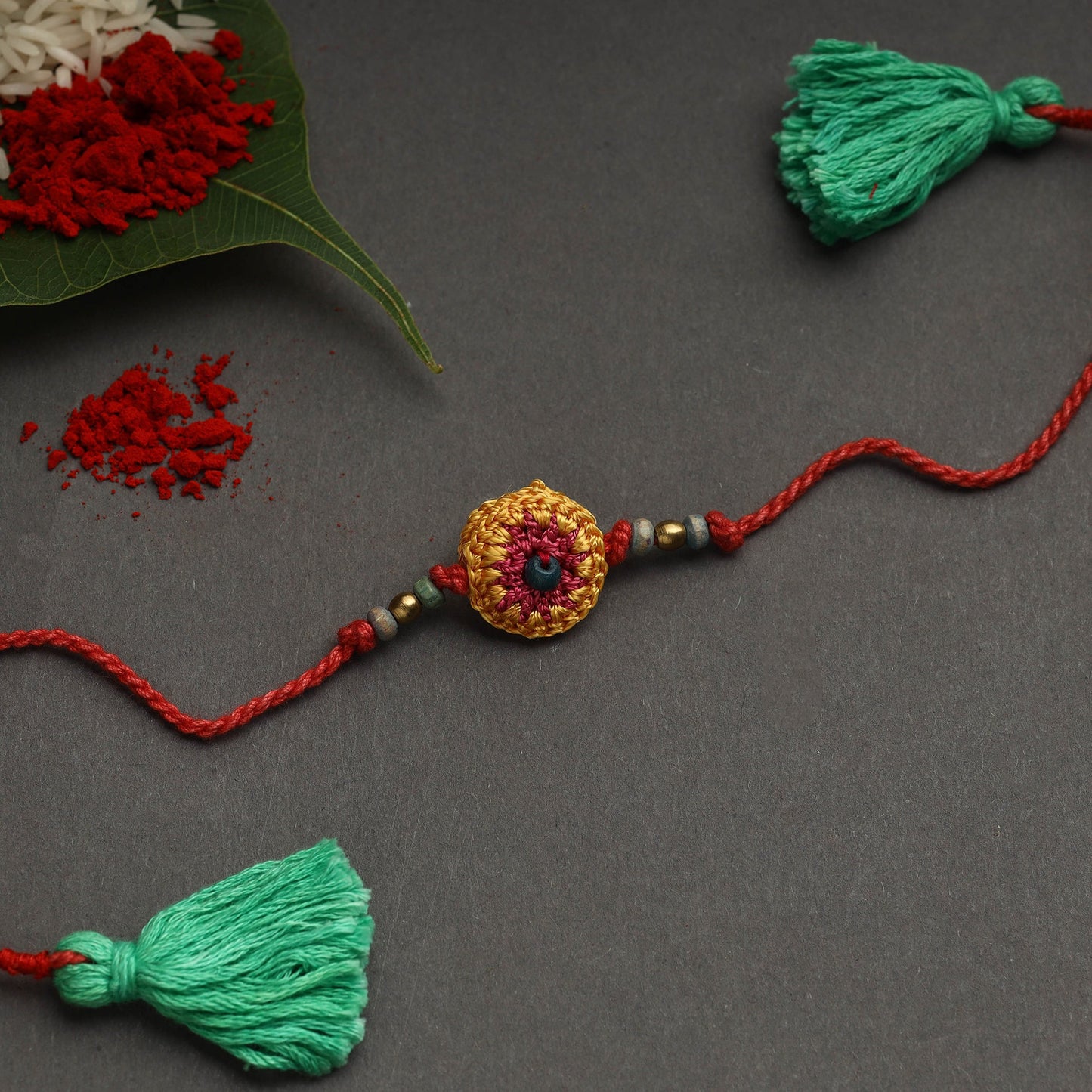  Handmade Recyclable Crochet Rakhi 