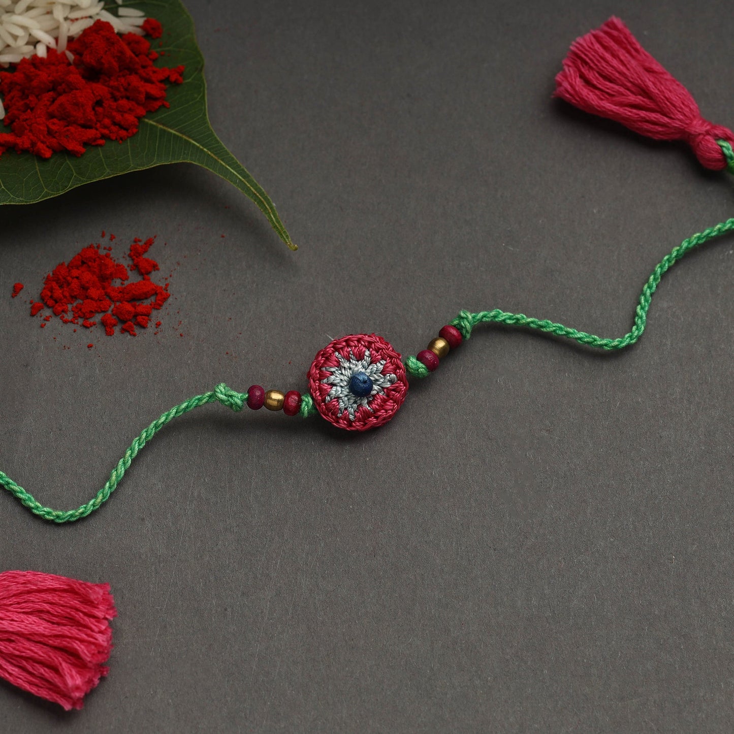  Handmade Recyclable Crochet Rakhi 
