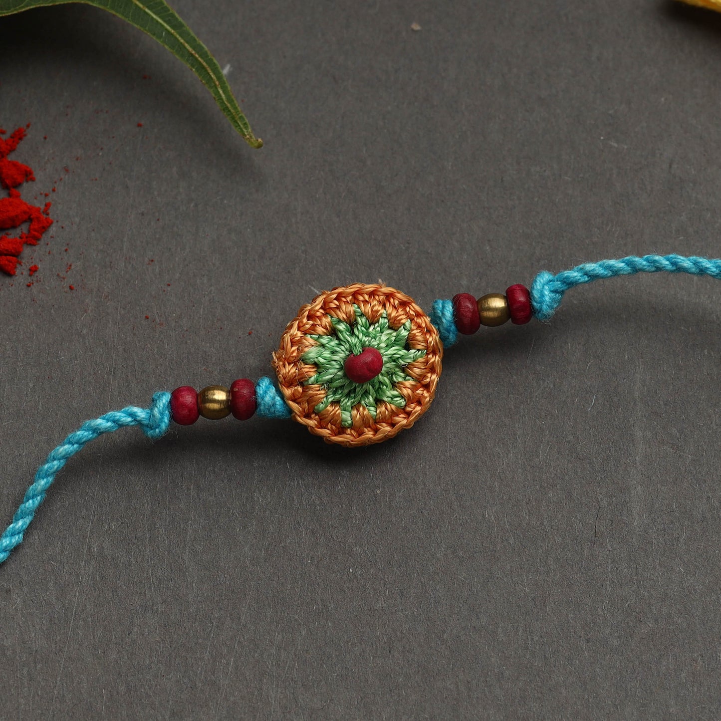 Handmade crochet rakhi by samoolam - handcrafted