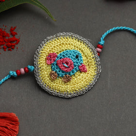 Buy Handmade Recyclable Crochet Rakhi 