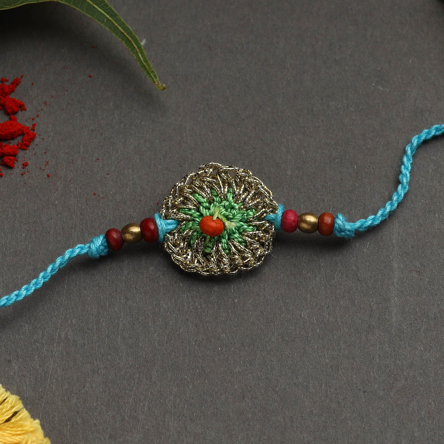 Handmade crochet rakhi by samoolam - handcrafted