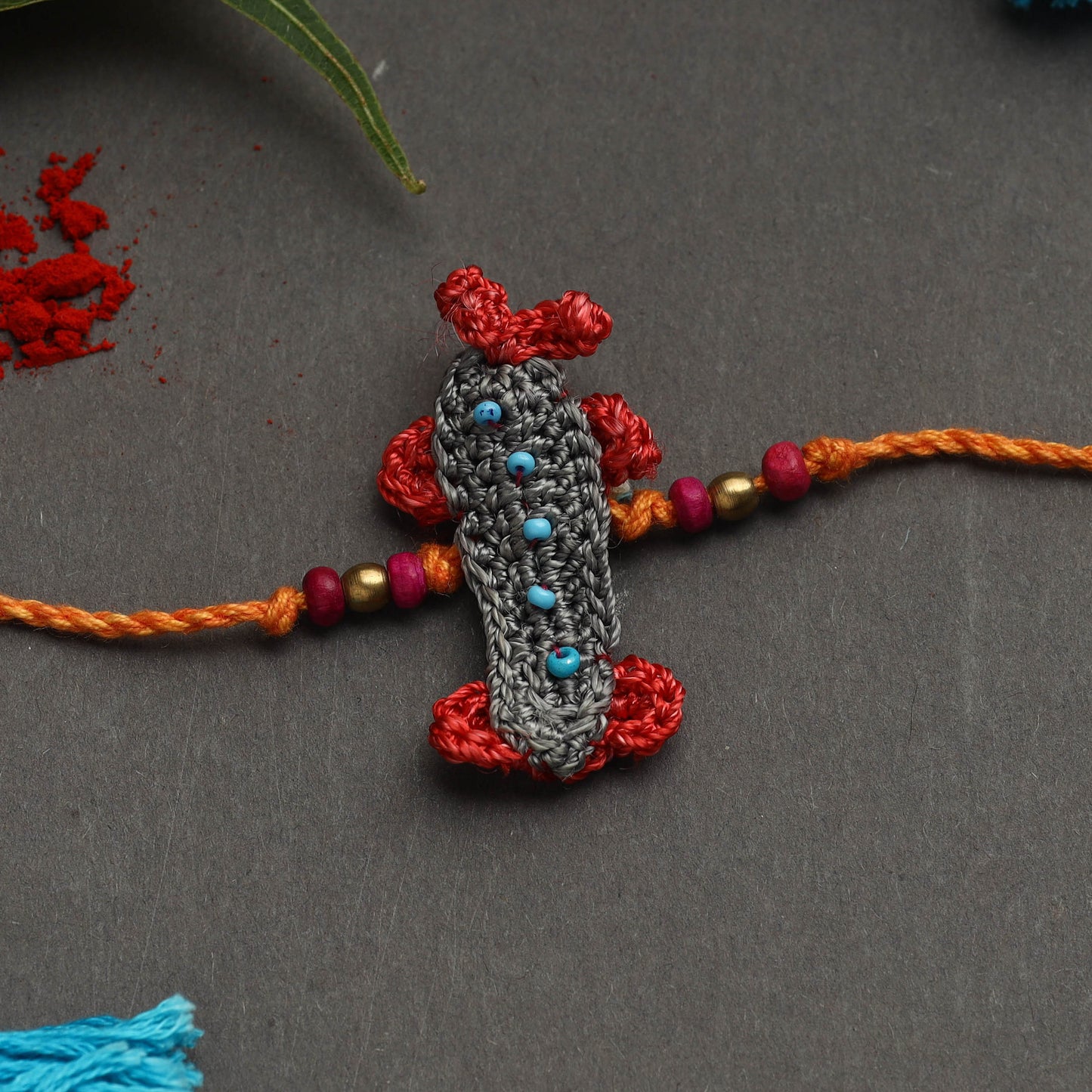 Handmade crochet rakhi by samoolam - handcrafted