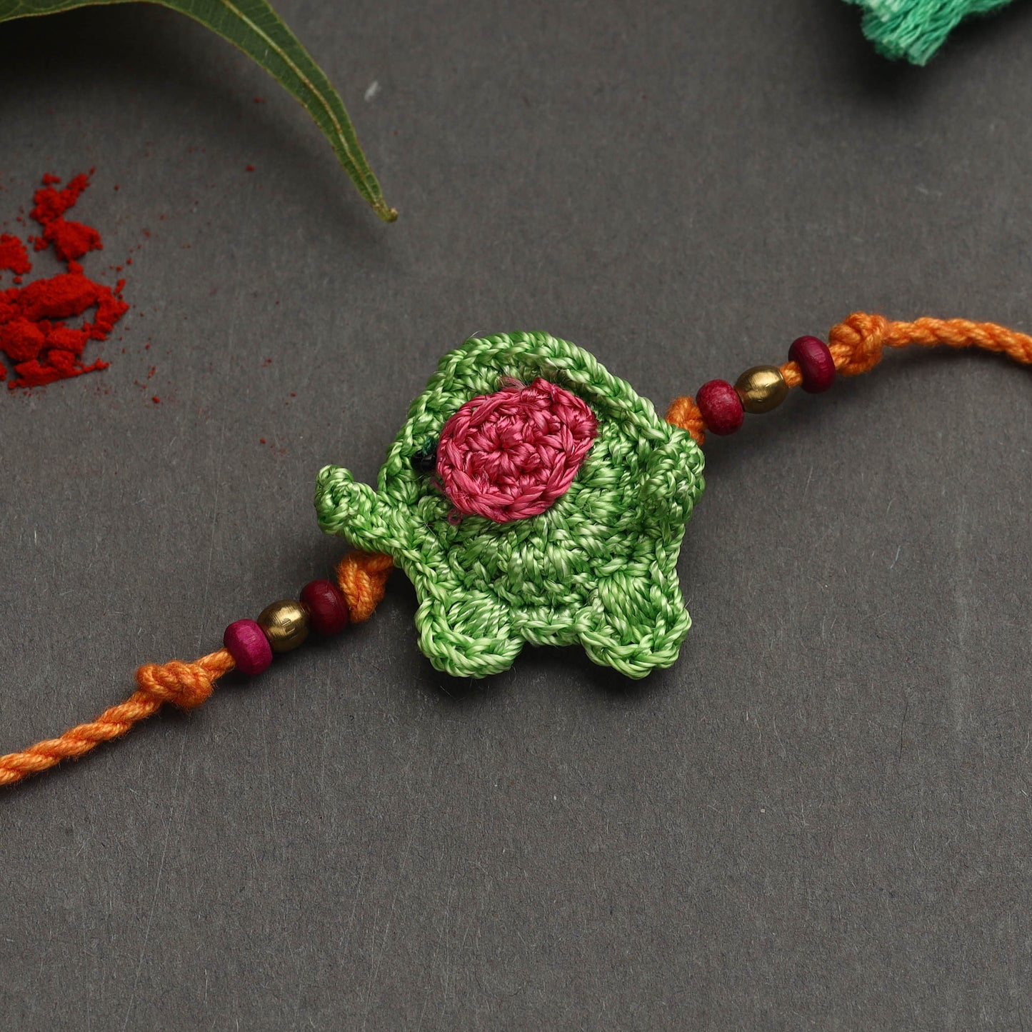 Handmade crochet rakhi by samoolam - handcrafted