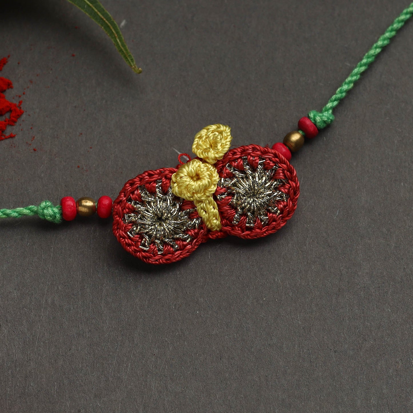 Handmade crochet rakhi by samoolam - handcrafted