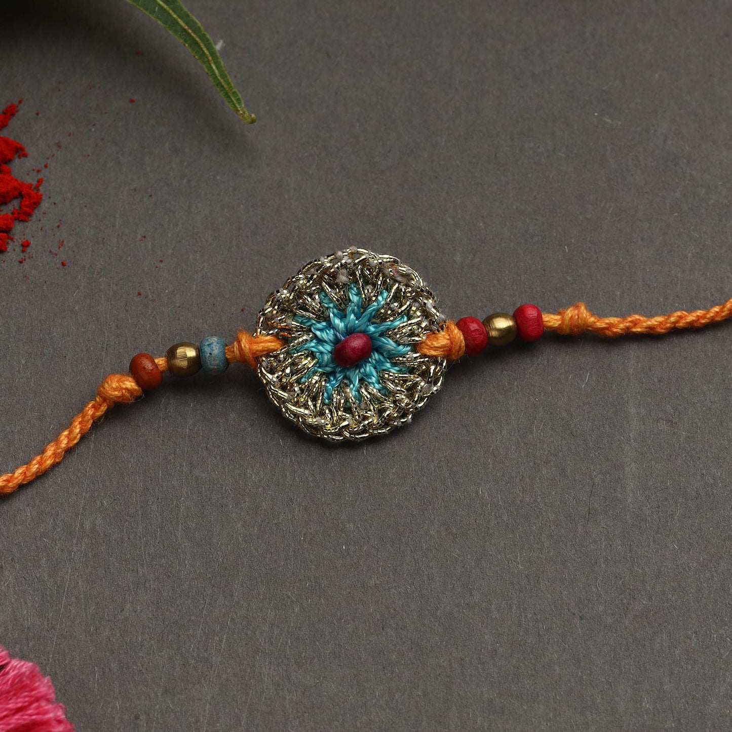 Handmade crochet rakhi by samoolam - handcrafted