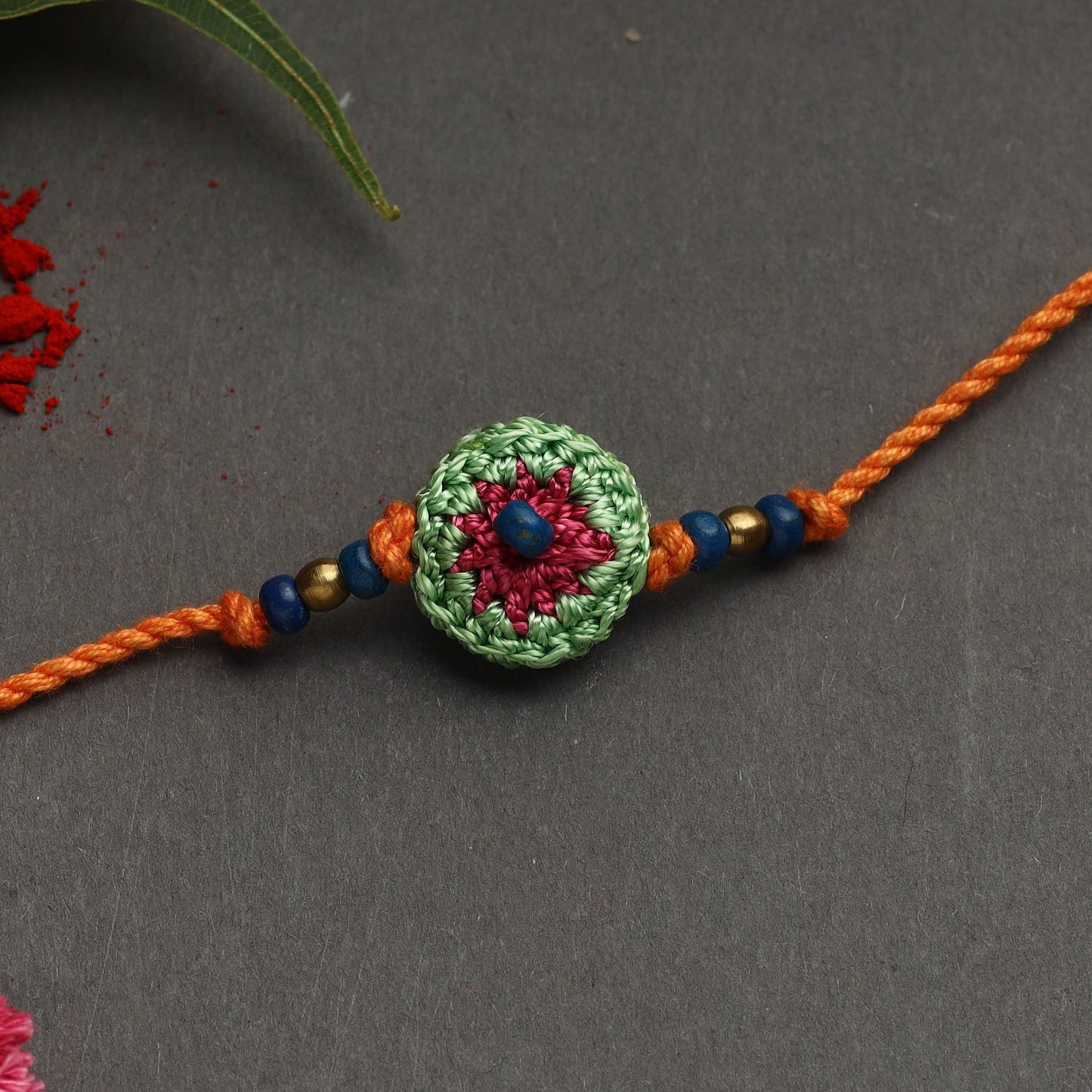 Handmade crochet rakhi by samoolam - handcrafted