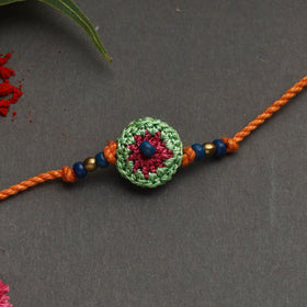 Handmade crochet rakhi by samoolam - handcrafted