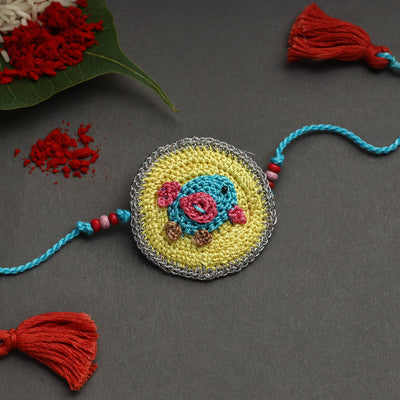 Buy Handmade Recyclable Crochet Rakhi 