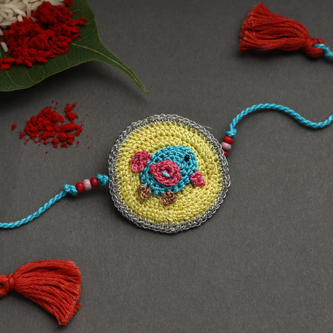 Buy Handmade Recyclable Crochet Rakhi 