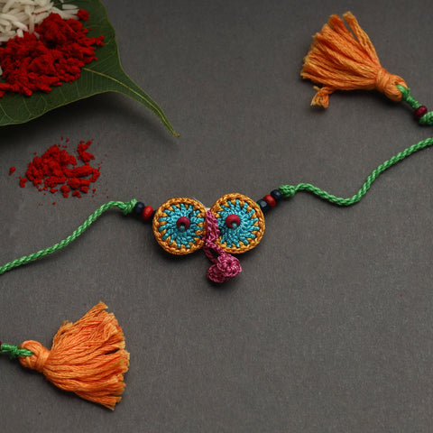 Buy Handmade Recyclable Crochet Kids Rakhi 