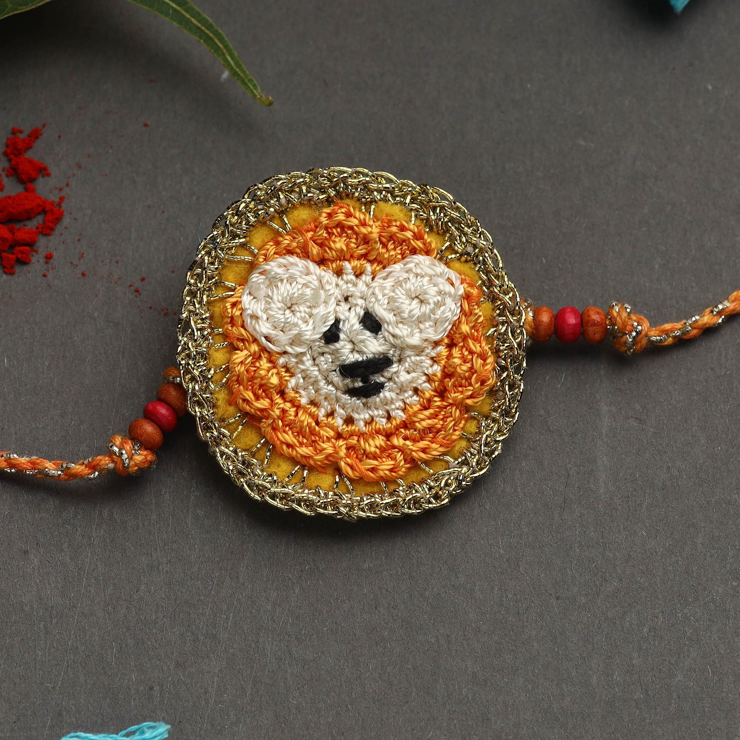 Handmade crochet rakhi by samoolam - handcrafted