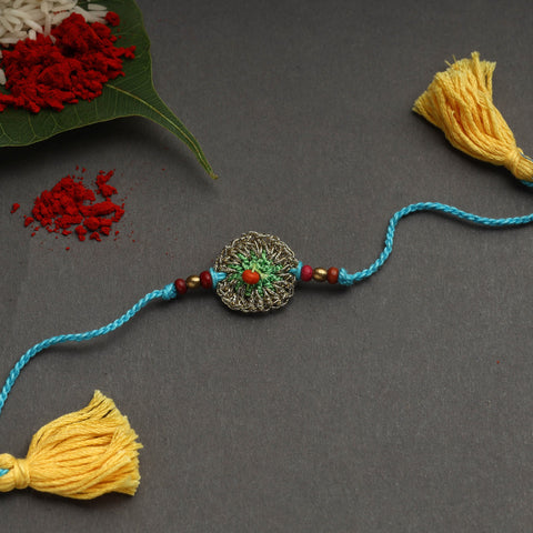 Handmade crochet rakhi by samoolam - handcrafted