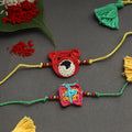 Handmade crochet rakhi by samoolam (set of 2) - handcrafted