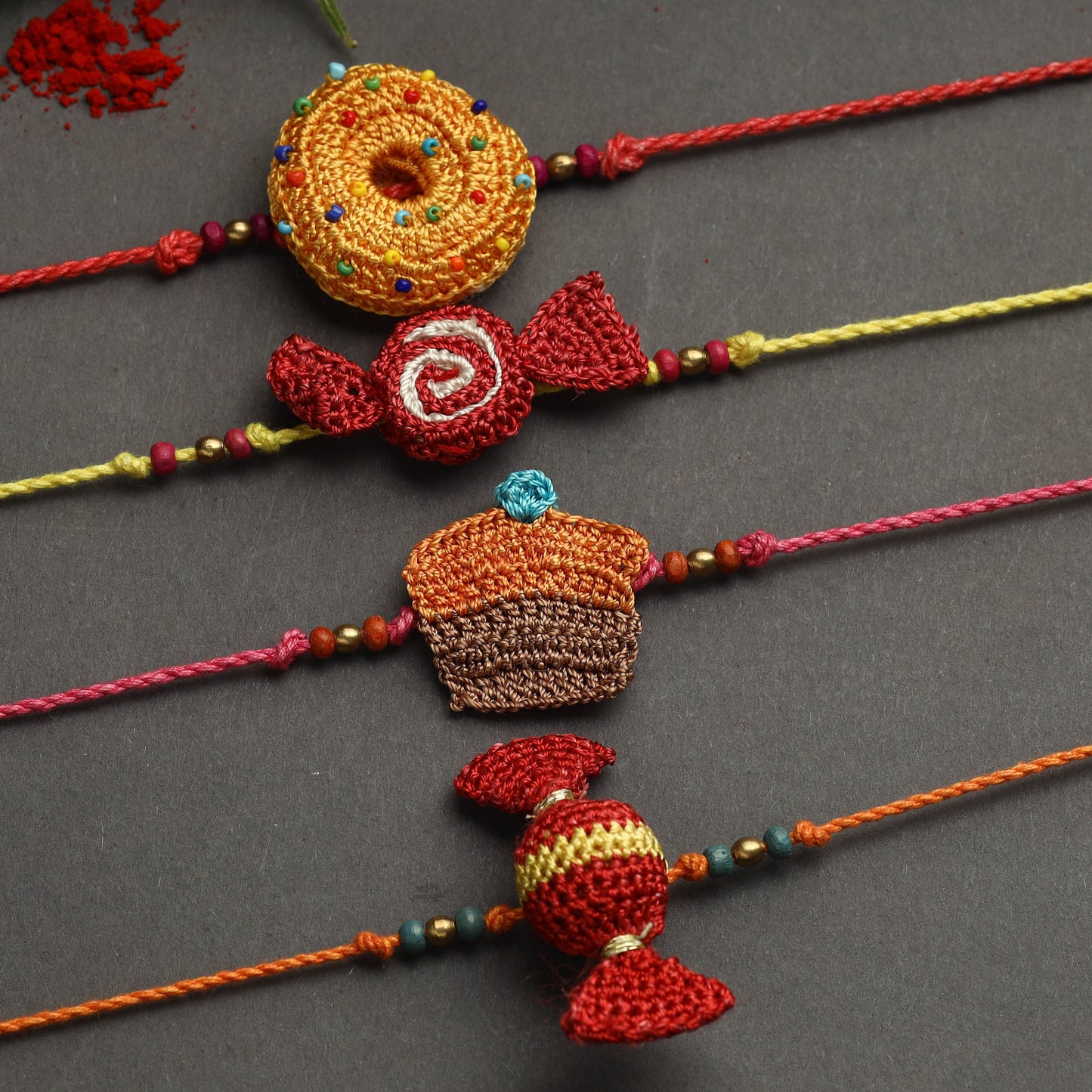  Handmade Recyclable Crochet Rakhi 