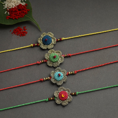 Buy Handmade Recyclable Crochet Rakhi Online at iTokri.com