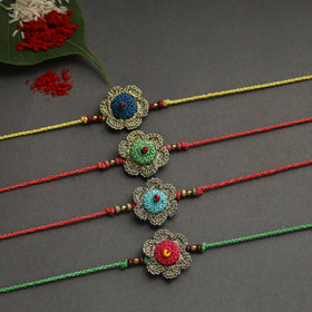 Buy Handmade Recyclable Crochet Rakhi Online at iTokri.com