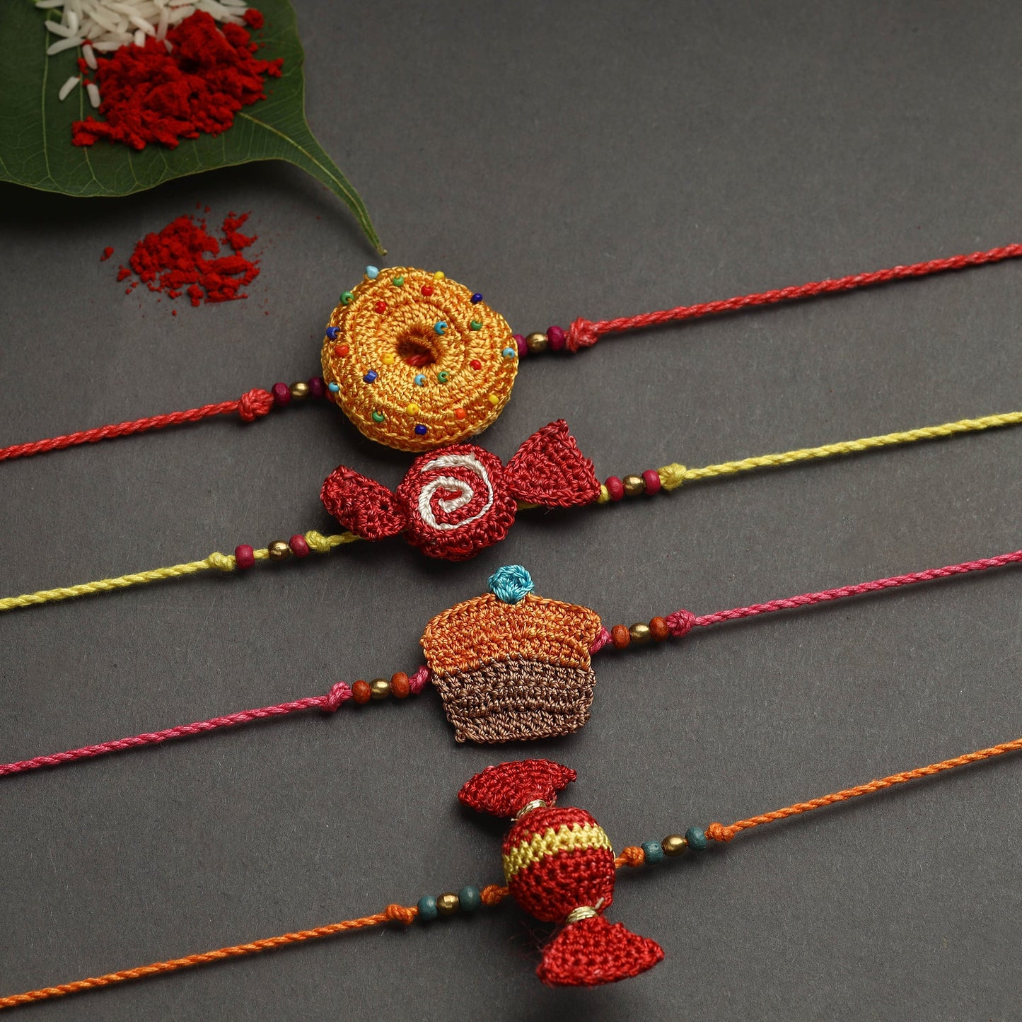  Handmade Recyclable Crochet Rakhi 