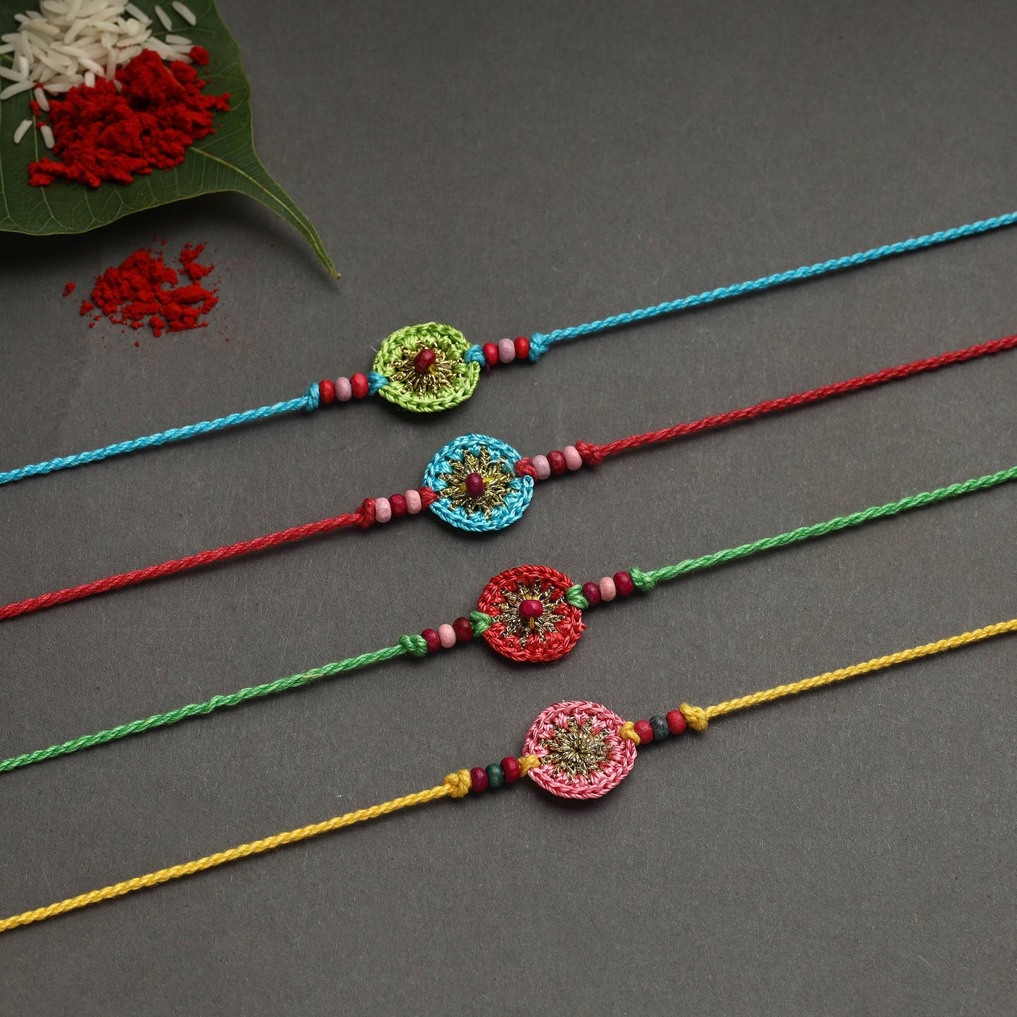 Buy Handmade Recyclable Crochet Rakhi 