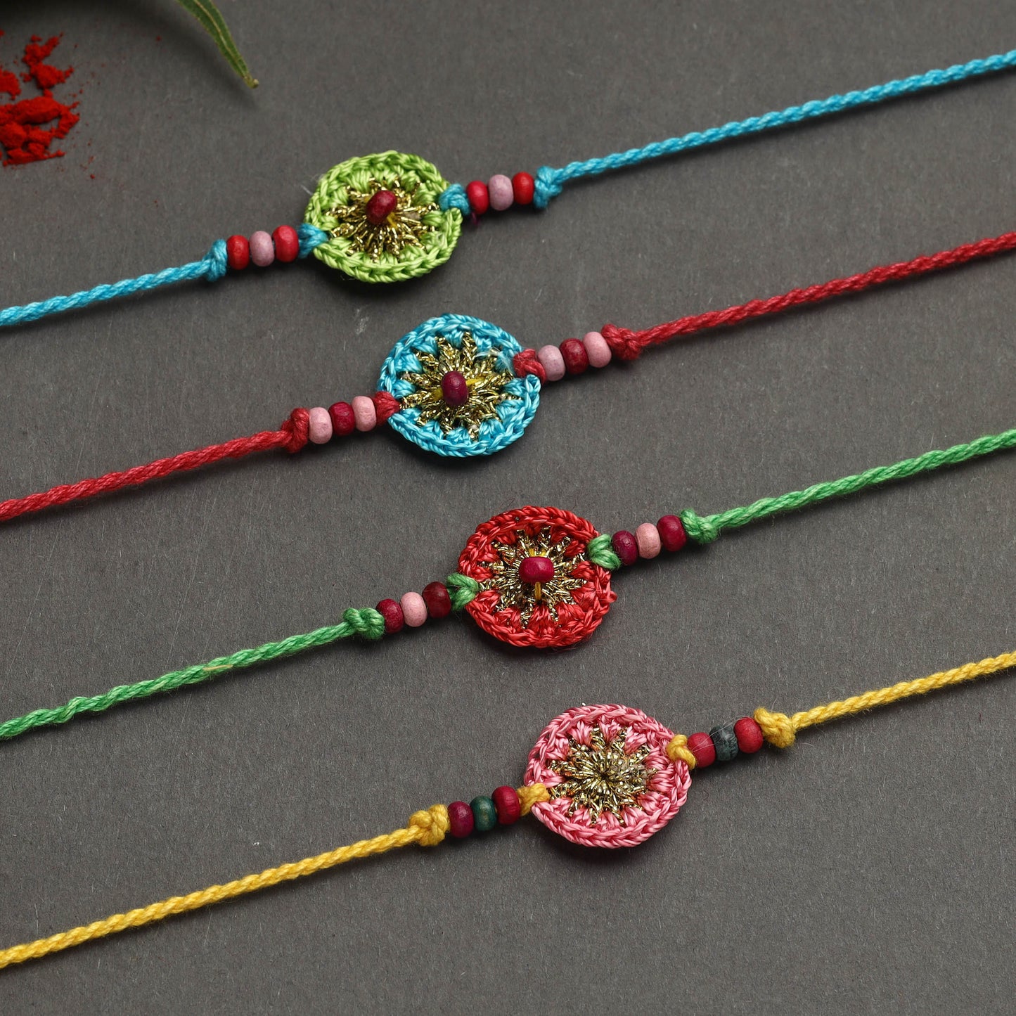 Buy Handmade Recyclable Crochet Rakhi 