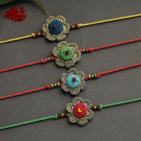 Buy Handmade Recyclable Crochet Rakhi Online at iTokri.com