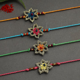  Handmade Recyclable Crochet Rakhi 