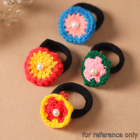 Handmade Crochet Rubber Bands - Stylish & Sustainable
