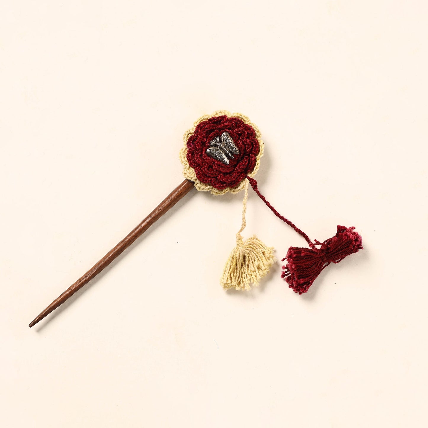  Handmade Crochet Wooden Juda Stick