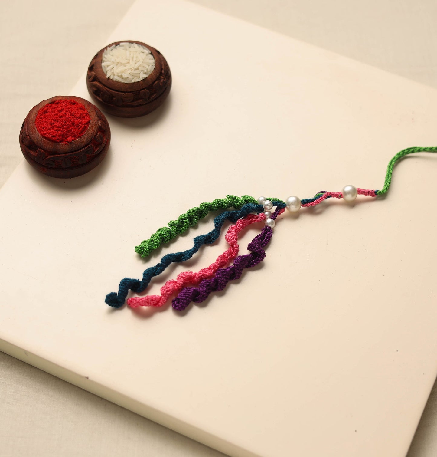 Handmade Crochet Work Lumba Rakhi