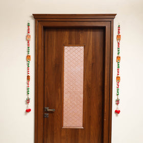 Handmade Diwali Wall Hanging with Shell Work (set of 2) 